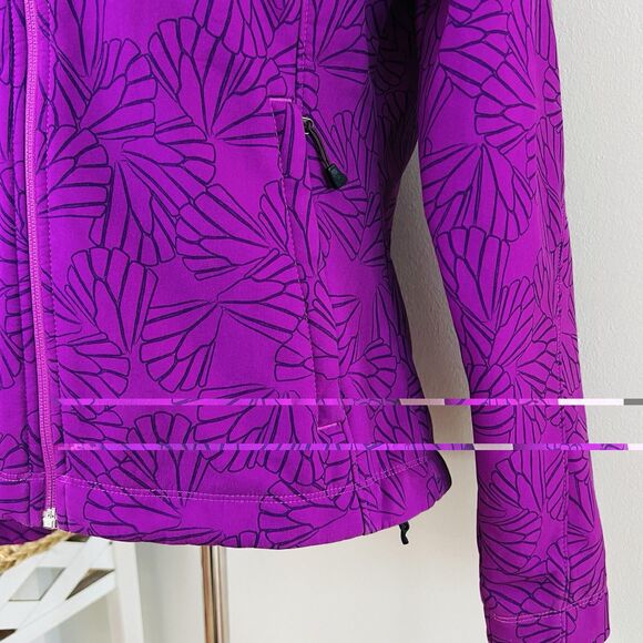 The North Face Apex Bionic Windproof Fleece Lined Jacket Purple Flutter Womens M - Picture 4 of 11